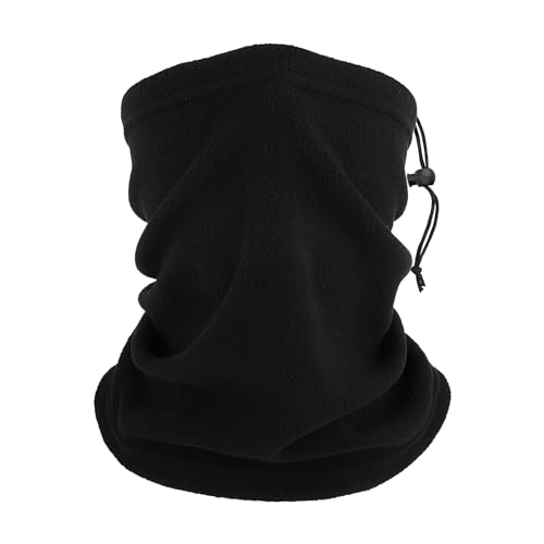 WLLHYF Winter Halswärmer, Winddichte Gesichtsbedeckung Halsmanschetten Wärmer Snoods Gesichtsschal für Winter Outdoor Ski Snowboard Laufen Radfahren (1 Packung Schwarz)