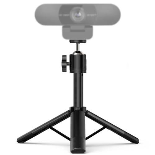 EMEET Stativ - TD303 Tripod für EMEET Webcam, Versenkbare Stative 17cm -47cm, mit 1/4 Zoll Schraube, für Webcam, Kamera, Gopro