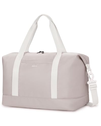 ECOHUB 20L Ryanair Handgepäck 40x20x25, Handgepäck Tasche für Flugzeug, Faltbare Reisetasche Mit Abnehmbar Nass-Tasche, Ryan Airlines Bag 40x20x25, Weekender Damen Herren, Patent Anhängig(Beige)