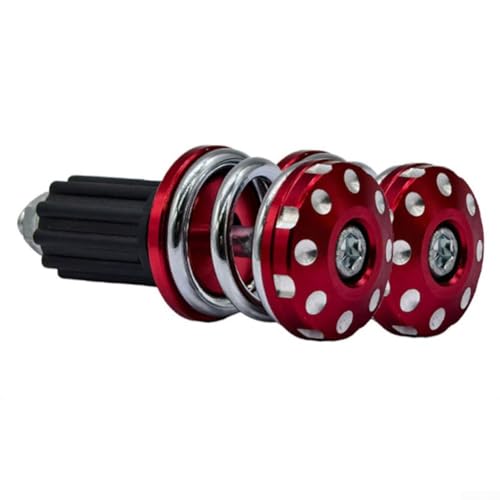 Vibrationsdämpfende Lenkergewichte für 200 cm Motorräder, 22 mm Griffkappe für reibungslose Fahrten, Rot