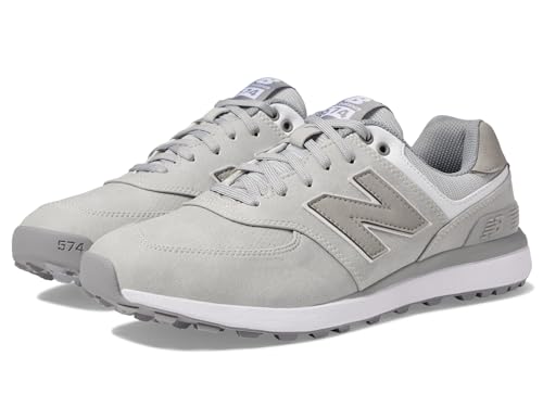 New Balance Herren 574 Greens V2 Golfschuh, Hellgrau, 50 EU Weit