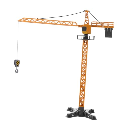 HAPINARY Kran Für Realistischer Baukran Mit Drehbarem Ausleger Aus Hochwertigem Ideal Für Baustellen Spiele Für Jungen Und ädchen Inkl Zubehör Für Kreatives