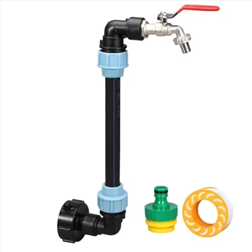 IBC Tonnen-Eimeradapter mit Auslassventil, Ellenbogen-Serie, Schwanenhals-Verbinder, chemische Ellenbogen-Eimer-Armaturen, Verbindungsstücke, Kits, Kabelabflüsse