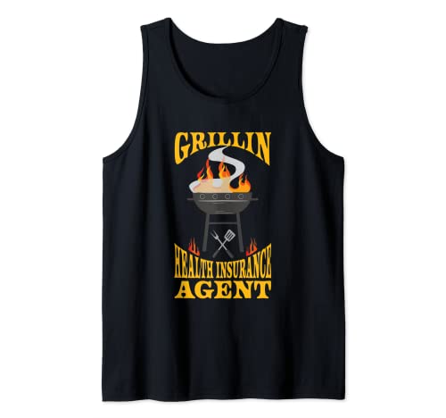 Gesundheitsversicherungsagent BBQ Grill Smoker & Barbecue Chef Tank Top