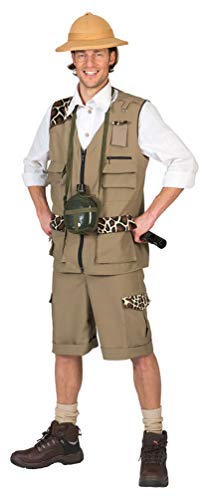 Karneval-Klamotten Safari Kostüm Herren - Dschungel-Kostüm Wildhüter für Männer