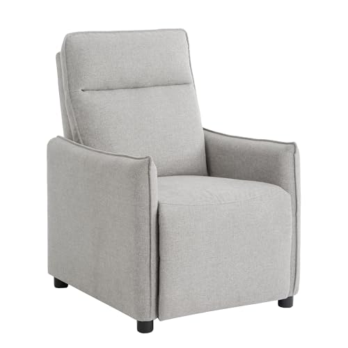 homeguru Relaxsessel mit Verstellbarer Rückenlehne, Ruhesessel mit Liegefunktion Stilvoll Fernsehsessel, Lounge Sessel Stuhl Wohnzimmer Ergonomisch Armlehnstuhl Einzelsofa Grau, Relaxsofa Liegesofa