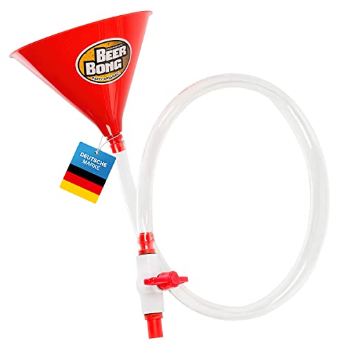 Bier-Bong Bier-Stürzer - Party-Trichter Getränke-Trichter Biertrichter mit Schlauch & Absperrhahn - JGA Saufmaschine Trinkspiel (Single)
