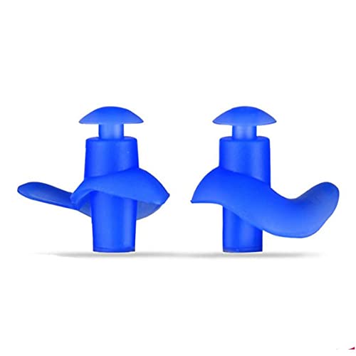 TOSSPER 1 Paar Weiche Silikon-ohrstöpsel wasserdichte Schwimmen Tauchen Earplugs Wiederverwendbare Ohrstöpsel Für Schlafstudie Flugzeuge Zufällige Farbe