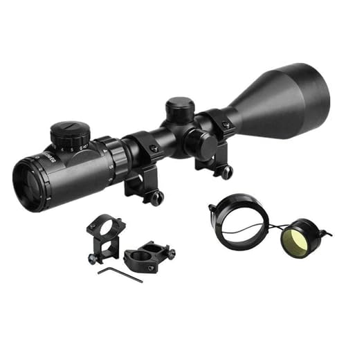 VANCHEMO 3-9x40EG Zielfernrohr Gewehrzielfernrohre, 11 mm Luftgewehr mit Montage Rote & Grün Punkt Visier, Scope für Sport, Jagd