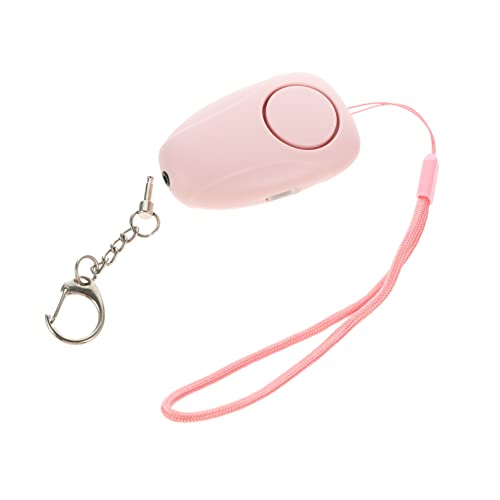 HOMSFOU Notfallalarm für Frauen Sicherheitsalarm mit LED Wiederaufladbar Tragbarer Alarm für Persönliche für Reisen Camping
