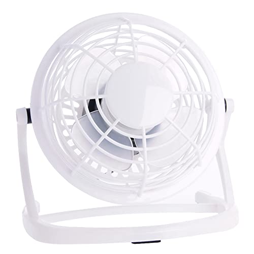 REY Mini-USB-Laptop-Ventilator, Desktop, leise, schwenkbar, Computer-Ventilator, weiß