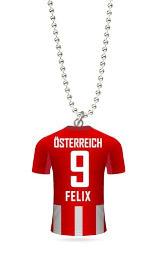 AINA Östereich Trikot Fanartikel Fußball Kette Auto Anhänger für Autospiegel