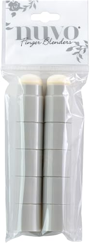 Nuvo Finger-Daubers, 2 cm Schaumstoff-Mixer, 10 Stück