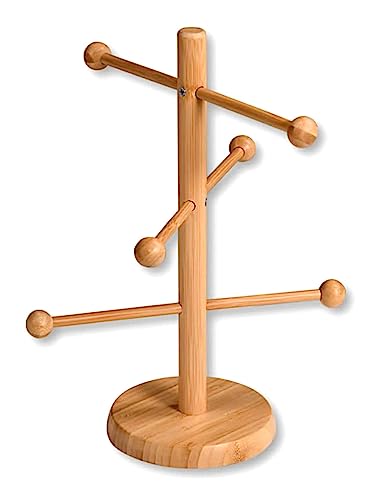 Kesper | Brez'n- und Wurstständer, 6-armig, Material: Bambus, Maße: Ø 15 cm/Höhe: 37 cm, Farbe: Braun | 58615