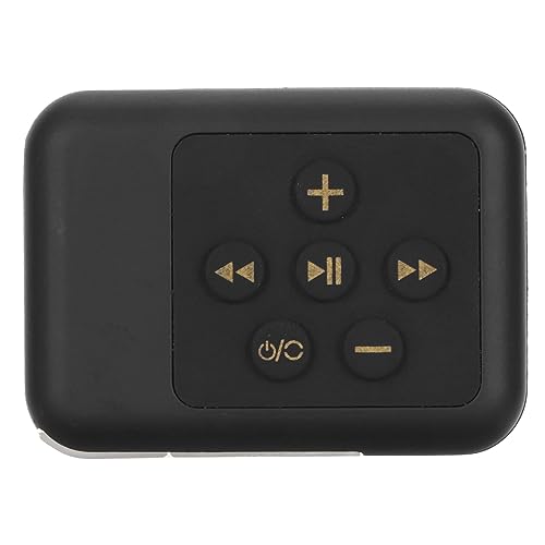 Wasserdichter MP3-Player, HiFi-Stereo, Rauschunterdrückung, Rückenclip, für Schwimm- und Tauchsportarten, mit IPX8-Wasserdichtigkeit, 110-mAh-Akku, Silikonmaterial (Black)