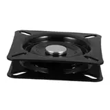 Warmhm Zubehör für Drehhocker Schwenkmechanismus Schwenkteller für Möbel Drehteller für Barhocker Drehmechanismus für Relaxsessel Sitzpodeste Sitz drehbar Möbeldrehplatte Eisen Black