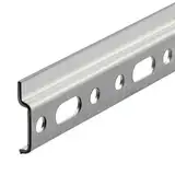 Gedotec Wandschiene Küchenschrank Schrankaufhänger Aufhängeschiene - Oberschrank | Länge 1250 mm | Stahl verzinkt | Montageschiene für Hänge-Schränke | 1 Stück - Hänge-Schiene Metall zum Schrauben