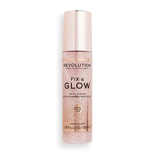 Revolution Beauty Fix & Glow Fixing Spray, Illuminating & Hydrating, Vegan & Cruelty-Free, 100ml
