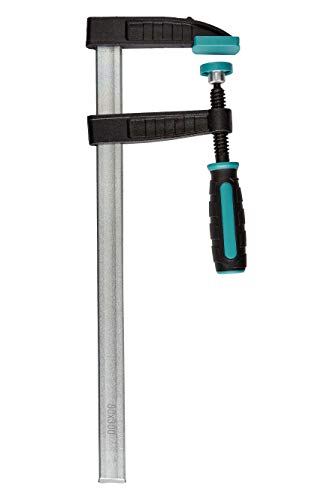 wolfcraft I SC 80 – 300 – Schraubzwinge I 3059000 I mit Wellenprofil verstärkte Spannarme aus Temperguss I Ausladung 80 mm I Spannweite 300 mm