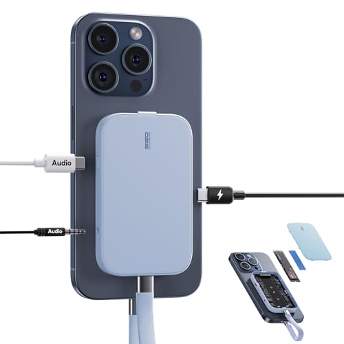 PULWTOP M2 2230 SSD Gehäuse mit Magnetic für iPhone 16 15 Pro Max ProRes & Laptops, USB 3.2 Externes SSD Gehäuse Adapter für M.2 2230/2242/2260/2280 NVMe&SATA M Key/M+B Key SSD(SSD nicht enthalten)