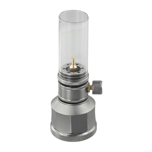 Zilimontt Gaslaterne für den Außenbereich, Camping-Lampe mit Verstellbarem Leuchtrahmen, Kerzenlicht-Set, Outdoor-Lampe (Gaslaterne mit Tank)