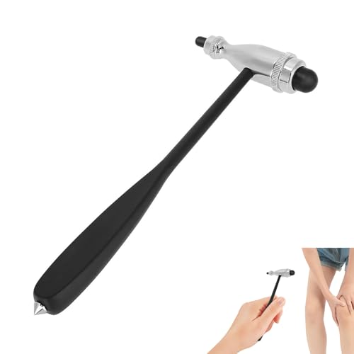 Neurologischer Reflexhammer,Percussion Muskel Reflexhammer, Neuro Reflexhammer Mit Doppel-Kunststoffkopf,Neurologie-Therapiehammer Für Hautreflexe Und Oberflächenreaktionen,Reflextests