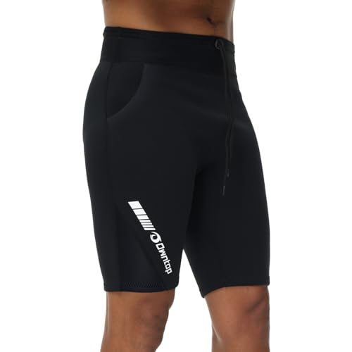 Owntop Neoprenhose Männer | 2mm Neopren Neoprenanzug Shorts | Neoprenanzug Unterteile Neoprenanzug Hosen | Warm Bequem | Surfen Schnorcheln Schwimmen Tauchen | Herren Schwarz XXL