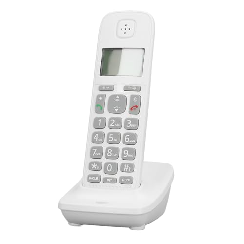 Schnurlostelefon, 1,6-Zoll-LCD-Display, 40 Nummernspeicher, Anrufweiterleitung, Interne Anrufe, Telefon mit Unterstützung Mehrerer Sprachen für das (EU-Stecker 100–240 V)
