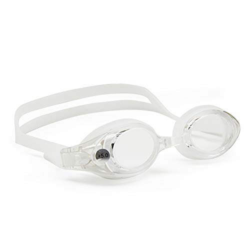 EnzoDate Schwimmbrille + 1 bis + 8, -1 bis -8, Anti-Beschlag UV-Schutz Wasserdicht