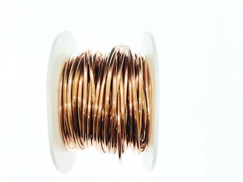 99.9% Reiner Kupferweicher Kupferdraht, 1.6mm,300g/17M Spule Reiner Kupferdraht, Schmuck Herstellung Draht Handwerk Draht...