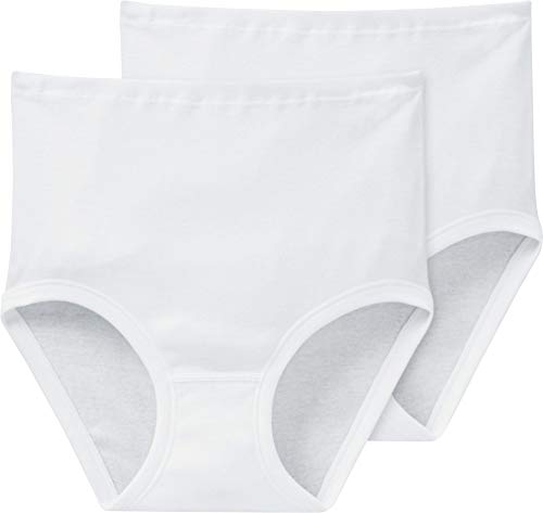 Schiesser Damen-Taillenslip 2er-Pack weiß Größe 46