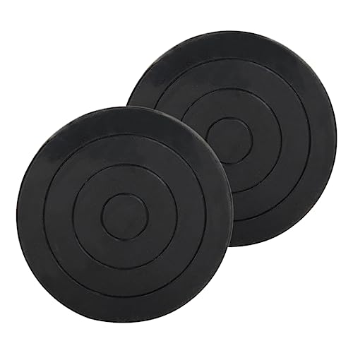 SEWACC 2 Stück Plattenspieler aus Ton klangkünstler ton Werkzeug Keramikwerkstatt Clay Tools Keramikzubehör Töpferwerkzeuge Rad Drehlager aus Ton Glatte Schwenkplatte Plastik Black