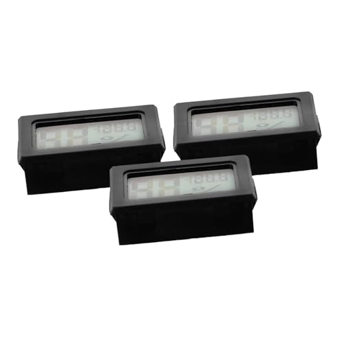 POPETPOP 3Stücke Mini Hygrometer Thermometer Digitalanzeige Präzise Messung von Temperatur Luftfeuchtigkeit Kompakt für Zuhause Büro Hygrometer für Innenräume