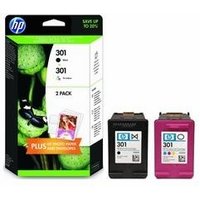HP Envy 5532 e-All-in-One Drucker – 301 Schwarz & Farbe 2er-Pack – Originalpatronen