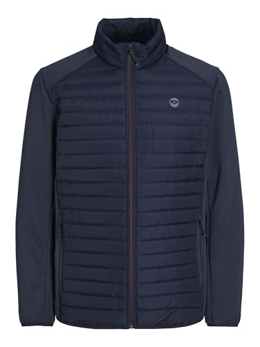 JACK&JONES PLUS Herren JJEMULTI Quilted Collar PLS Steppjacke, Navy Blazer/Detail:Set-IN Sleeves, 5XL