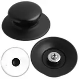 2PCS Topfdeckelknopf, Topfdeckel Griff Universal, Pot Lid Handle, Pot Lid Knob, Set aus hochwertigem Bakelit, hitzebeständig, rutschfest und langlebig, Ersatzknöpfe für Kochgeschirr