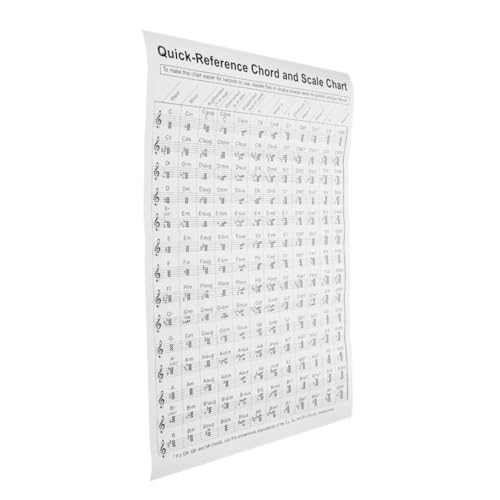 TOYANDONA Harfenakkorddiagramm Poster Harfenakkorddiagramm Für Musiktheorie Papier Harfenakkorddiagramm Harfenakkorddiagramm Für Anfänger Harfenakkorddiagramm Zum Lernen