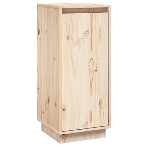 vidaXL Sideboard mit Türen Kommode Anrichte Schrank Beistellschrank Mehrzweckschrank Standschrank Holzschrank 31,5x34x75cm Massivholz Kiefer