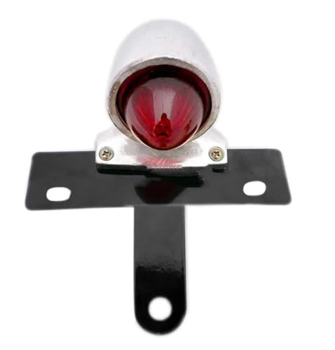 Motorrad LED Bremslicht Rücklicht für Harl&ey Bobber Chopper personalisierte Fahrräder Vintage Bremse Hinterradleuchte Rennlampe Motorrad MI&NI Rücklicht mit Nummernschildhalter