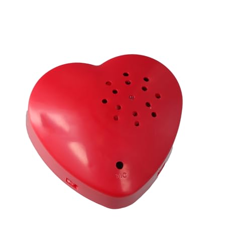 Stofftier Sound Recorder, Herzförmiger Diktiergerät, Talking Products, Diktiergerät für Stofftiere 30 Sekunden Aufnahme, Aufnehmbares Soundmodul, Plüschtier Sprachbox für Stoffbären Babypuppen