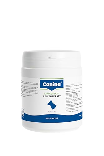 Canina Kräuter-Doc Abwehrkraft, 300 g, Kräutermischung zur Unterstützung der Immunabwehr, grünlich, geschmackvoll