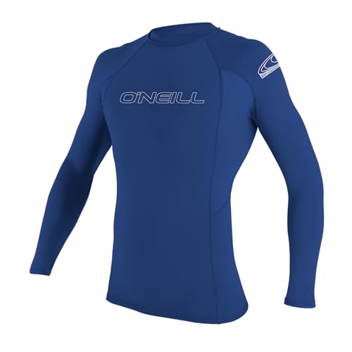 O'NEILL Herren Basic Skins L/S Crew Rash Guard-Shirt, Pacific,