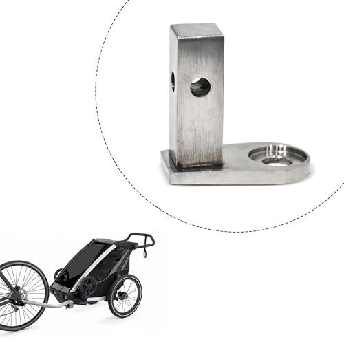 Fahrradanhänger Kupplung,Adapter für Fahrradanhänger bis 2015 Achskupplung Vierkant Universal Edelstahl Achsadapter,Fahrradanhänger Adapter