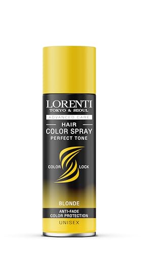 LORENTI TOKYO & SEOUL Color Haarspray Blonde - 150ml - Haar Farb-spray zum Verkleiden & Schminken für Karneval, Fasching, Halloween & Motto-Party - Haarfarbe Auswaschbar - Color Hair Spray