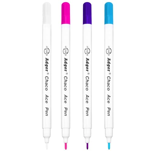 4 Stück Textilmarker Selbstlöschend Wasserlöslich Verschwindende Trickmarker Löschbaren Stoff Markier Stifte Schneiderstift zum Quilten Schneiderei trickmarker nähen Lederhandwerk Markieren Tracing