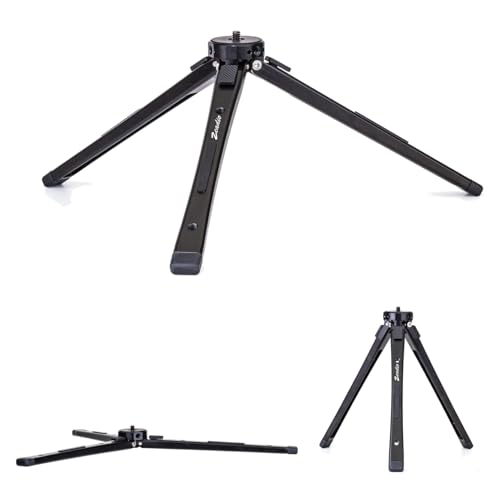 Zeadio Aluminium justierbares Kamera-Stativ, Max Last 40kg/88lb, Desktop Stativ Stand für glattes 4, Osmo Mobile, Ronin-S, Vimble 2, Gimbal Griff Griff Stabilisator und alle Kameras Action Kamera etc.