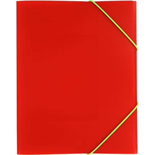 Grafoplás Ordner A5 Gummi und Klappen, rot