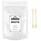 Epoxidharz Farbe Mica Pulve, 120g Epoxidharz pigmentpulver Geeignet Für Für Seifenfarbe,Kosmetik, Lipgloss, Lidschatten,Badebombe, Kerze, Resin Pulverfarbe(Weiß)