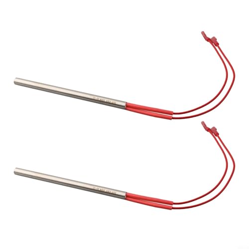 FUANA 2 Stück 230 V 300 W Glühzünder für Nemaxx Pelletöfen P6, P9 und P12 Edelstahl Heizstab Glühzünder-Kit Ersatzteil gewindelose Zündstange 9,5 x 150 mm