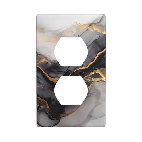Duplex-Gerätesteckdose, Wandplatte, Steckdosenabdeckungen, 1-Gang-Schalterplatte und Steckdosenabdeckung, 7 x 11,4 cm, für Küche, Schlafzimmer, Heimdekoration